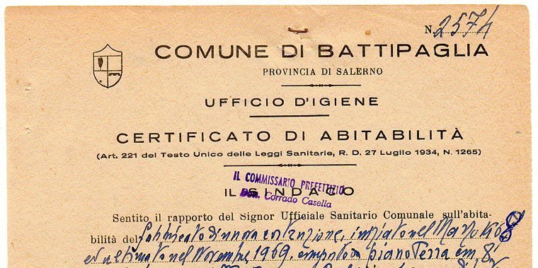 certificato di abitabilità