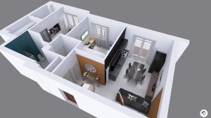 Planimetria 3D a volo di uccello